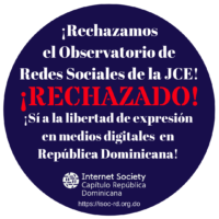 Rechazo Observatorio Redes Sociales JCE