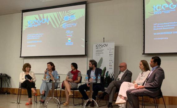 Indicadores de Universalidad de Internet #ROAMX #DAAMX presentados en ICEGOV 2023 en Belhorizonte, Brasil
