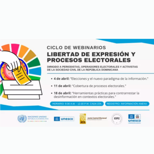 Webinario organizado por jce, unesco invitó a Osvaldo Larancuent de ISOC.do a charla sobre Libertad de Expresión y elecciones en contextos electorales