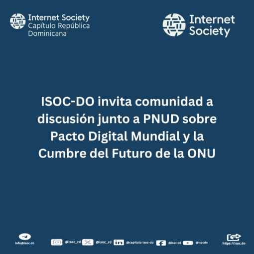 Talk on the Global Digital Compact in Santo Domingo by isoc chapter dominican republic, undp