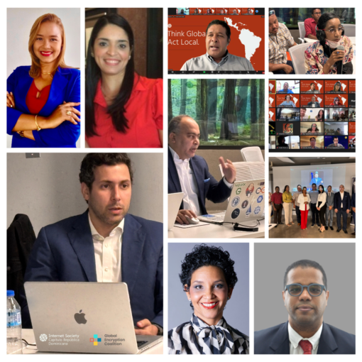 Mosaico de evento Día Comunidad ISOC, encriptación y privacidad